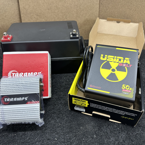 Bateria Litio 100A + Fonte 50A